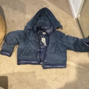 brand new warm jacket zip off hood